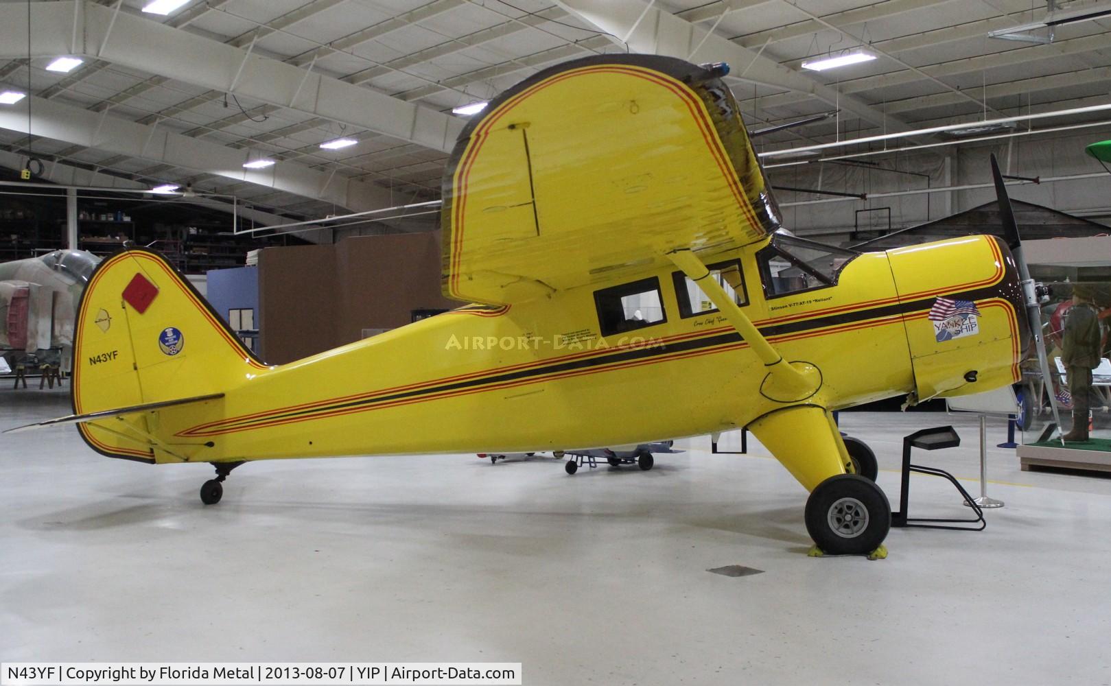 N43YF, 1943 Stinson V77 Reliant C/N 77-452, Stinson V77
