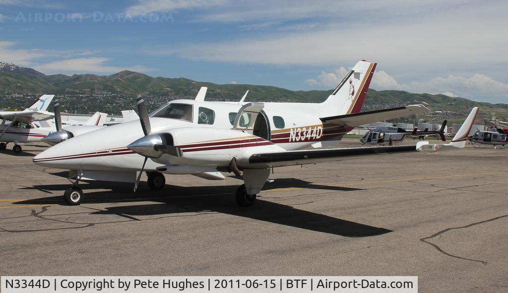 N3344D, 1975 Beech B-60 Duke C/N P-344, N3344D Beech Duke at Skypark, UT