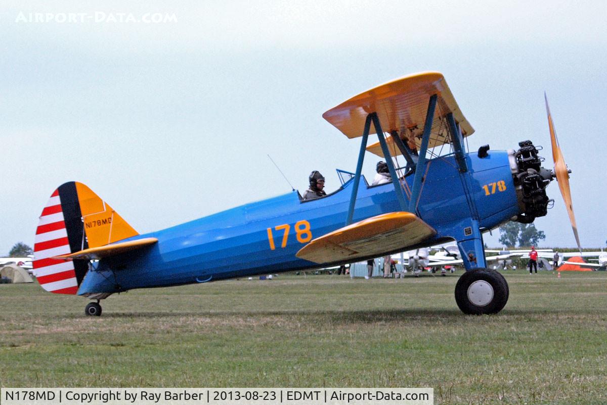 N178MD, 1940 Boeing B75N1 C/N 75-7853, Boeing Stearman N2S-4 Kaydet [75-7853] Tannheim~G 23/08/2013