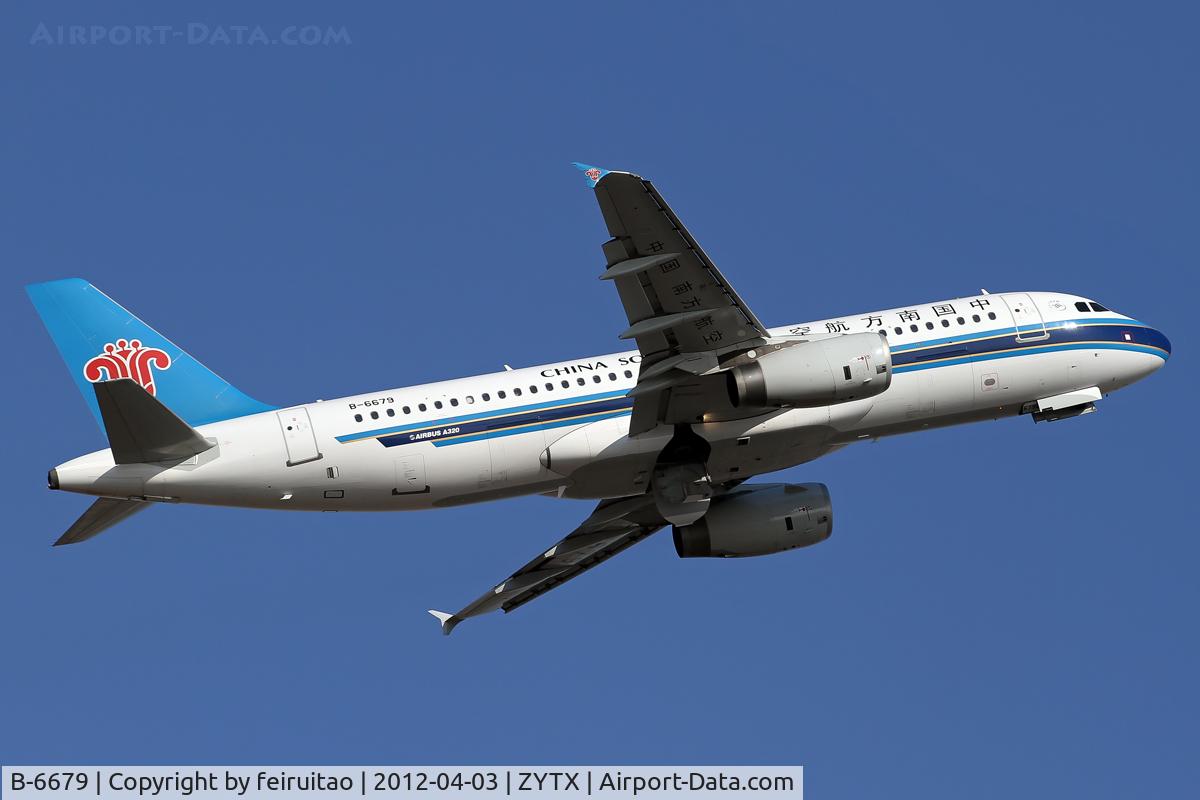 B-6679, 2010 Airbus A320-214 C/N 4370, take off from RWY06