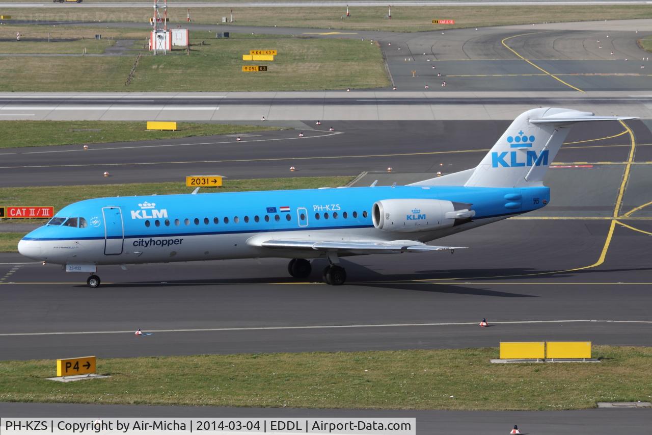 PH-KZS, 1995 Fokker F70 (F-28-0070) C/N 11540, KLM Cityhopper