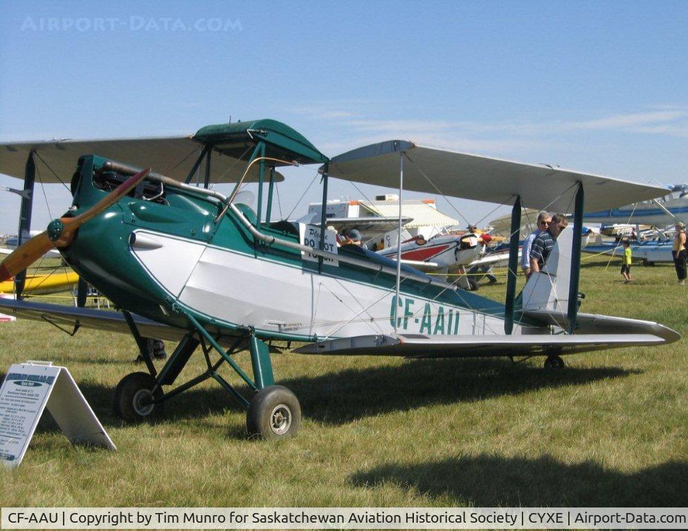CF-AAU, 1930 De Havilland DH-60GM Gipsy Moth C/N 111, DH-60GM Gipsy Moth Serial # 111
Owned by T C Holdings Inc
On Loan to Saskatchewan Aviation Historical Society
