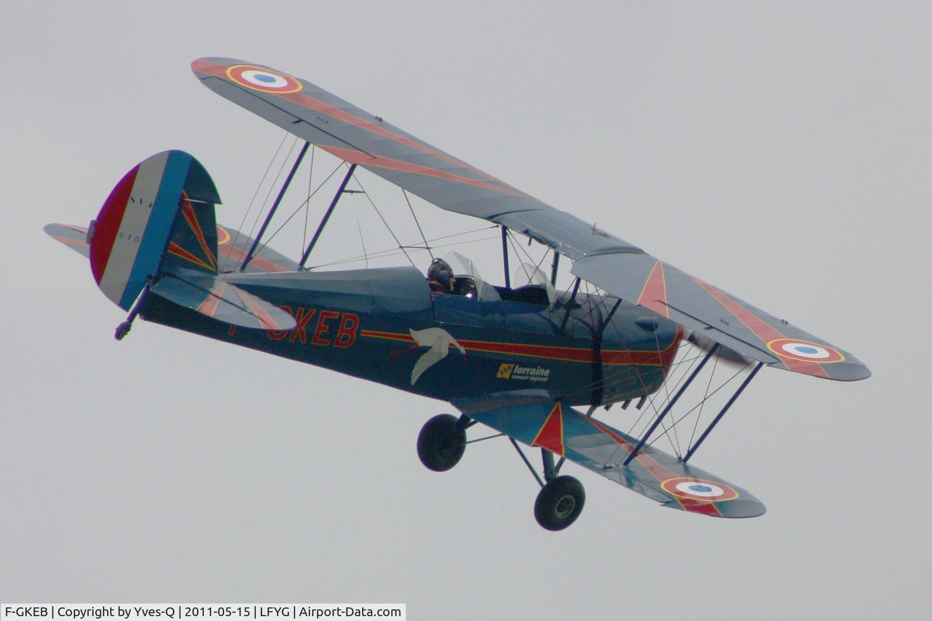F-GKEB, Stampe-Vertongen SV-4C C/N 618, Stampe-Vertongen SV-4C, Cambrai-Niergnies Airfield (LFYG) open day Tiger Meet 2011