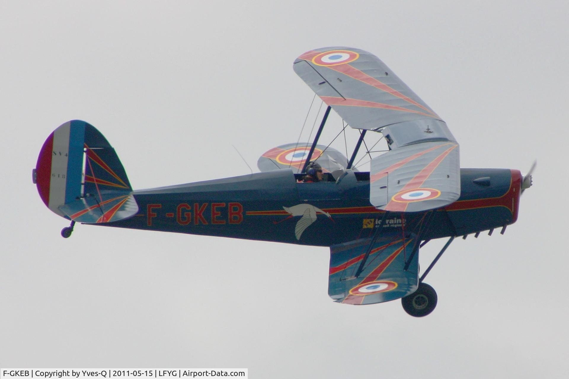 F-GKEB, Stampe-Vertongen SV-4C C/N 618, Stampe-Vertongen SV-4C, Cambrai-Niergnies Airfield (LFYG) open day Tiger Meet 2011