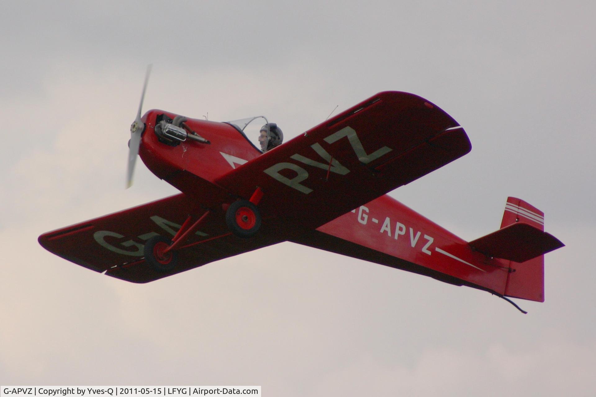 G-APVZ, 1960 Rollason Druine D.31 Turbulent C/N PFA 545, Rollason Druine D.31 Turbulent, Cambrai-Niergnies Airfield (LFYG) open day Tiger Meet 2011