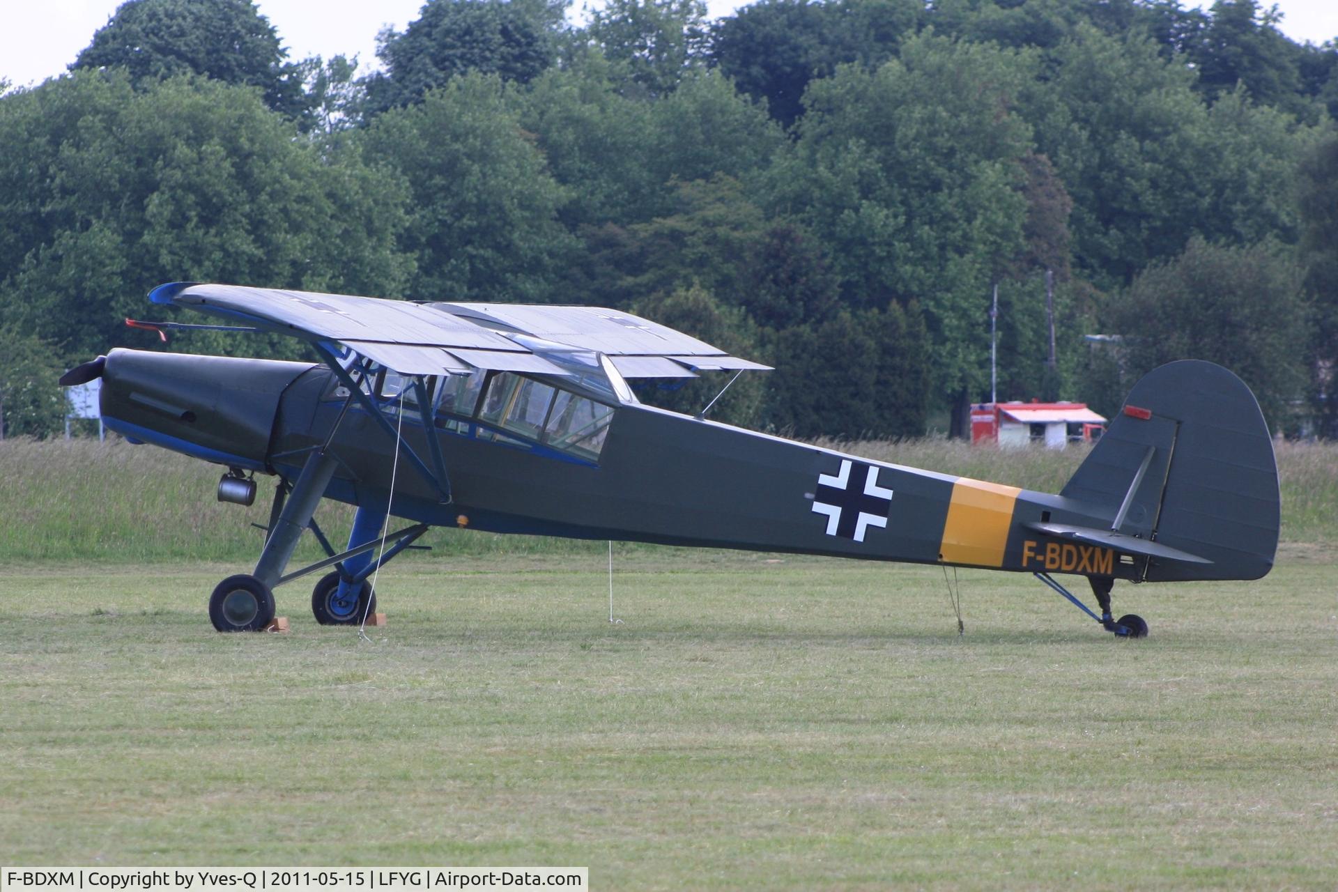 F-BDXM, Morane-Saulnier MS-506L Criquet C/N 635, Morane-Saulnier MS-506L Criquet, Cambrai-Niergnies Airfield (LFYG) open day Tiger Meet 2011