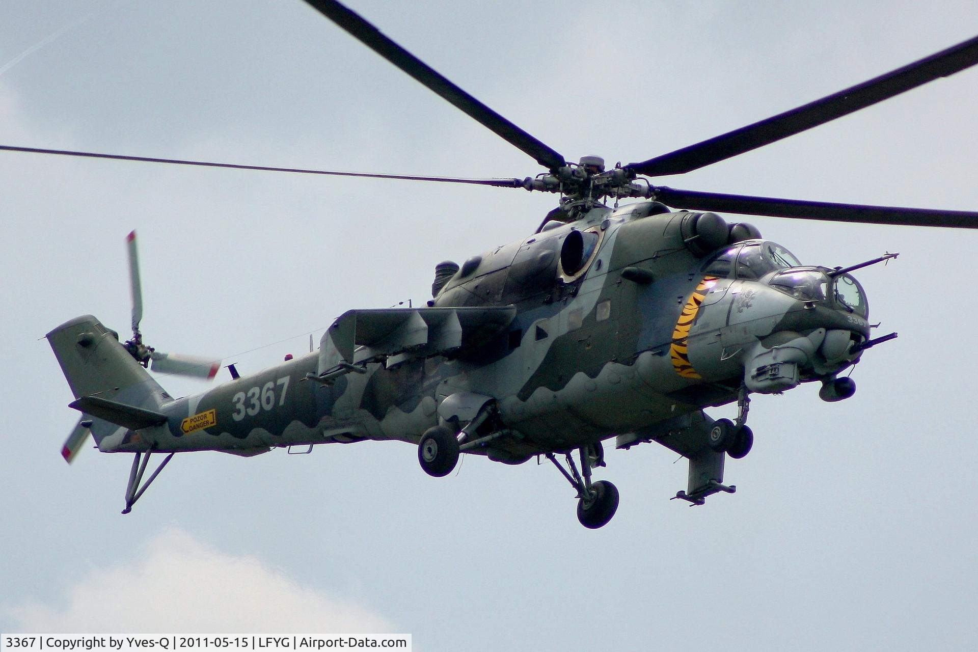 3367, 2005 Mil Mi-35 Hind E C/N 203367, Czech Republic Air Force Mil Mi-35 Hind E, Cambrai-Niergnies Airfield (LFYG) open day Tiger Meet 2011