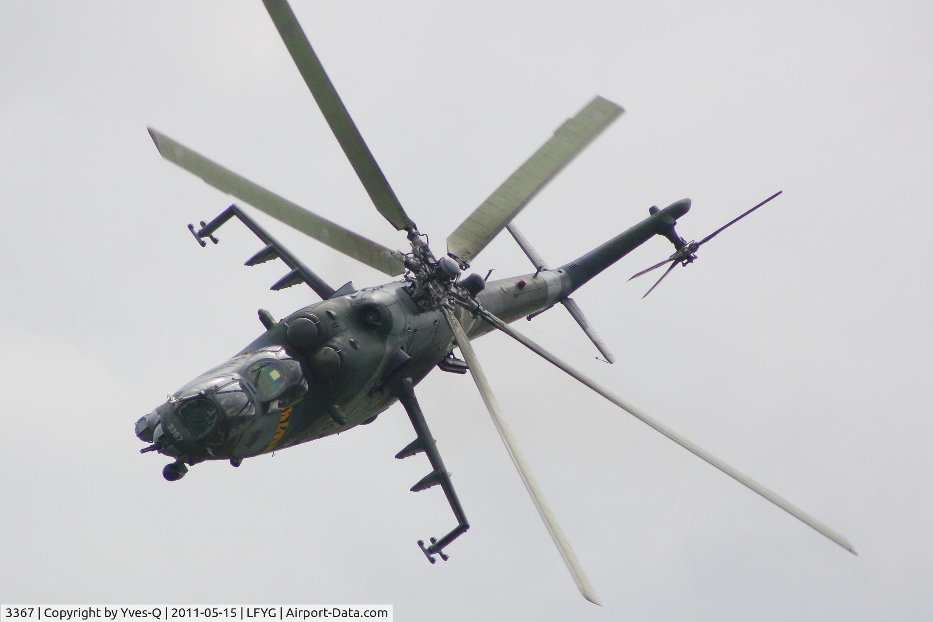 3367, 2005 Mil Mi-35 Hind E C/N 203367, Czech Republic Air Force Mil Mi-35 Hind E, Cambrai-Niergnies Airfield (LFYG) open day Tiger Meet 2011