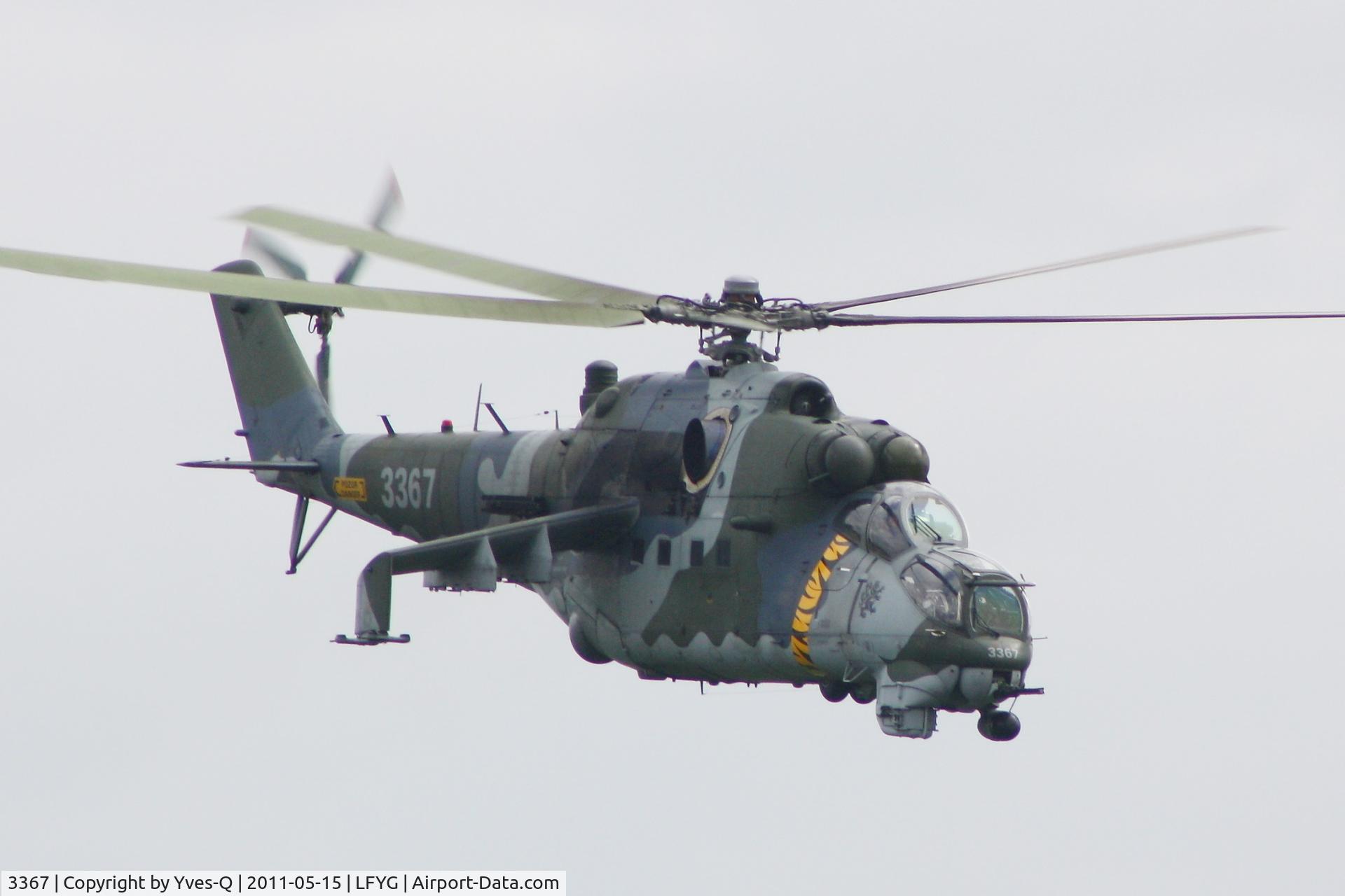 3367, 2005 Mil Mi-35 Hind E C/N 203367, Czech Republic Air Force Mil Mi-35 Hind E, Cambrai-Niergnies Airfield (LFYG) open day Tiger Meet 2011