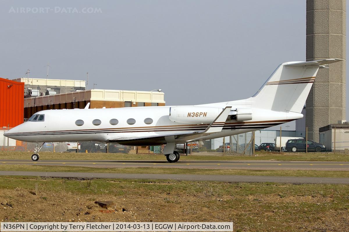N36PN, 1969 Grumman G-1159B C/N 42, Nice to see this 45 year old Gulfstream still going strong !!- at Luton