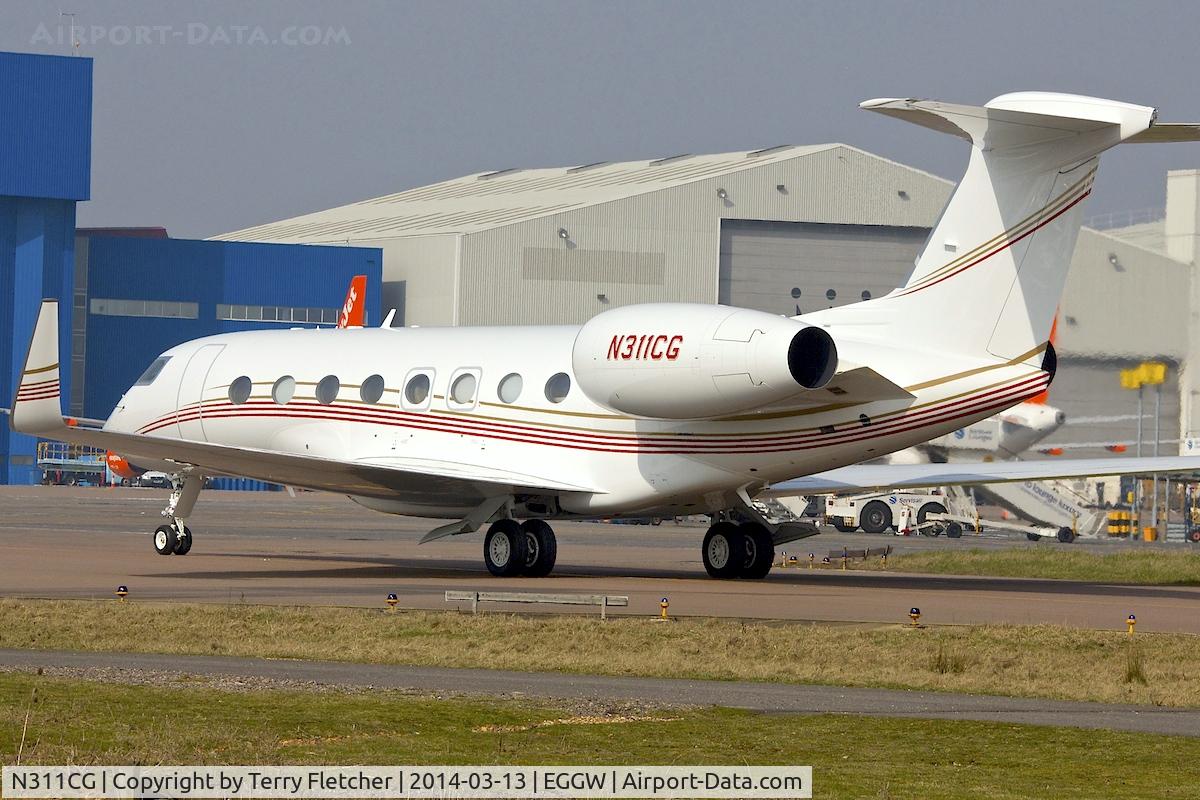 N311CG, 2014 Gulfstream Aerospace G650 (G-VI) C/N 6064, 2014 Gulfstream Aerospace G650, c/n: 6064 at Luton