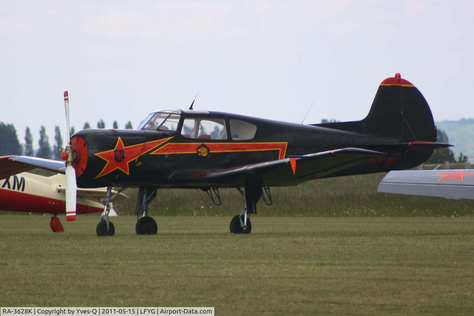 RA-3628K, 1980 Yakovlev Yak-18T C/N 22202034139, Yakovlev Yak-18T, Cambrai-Niergnies Airfield (LFYG) open day Tiger Meet 2011