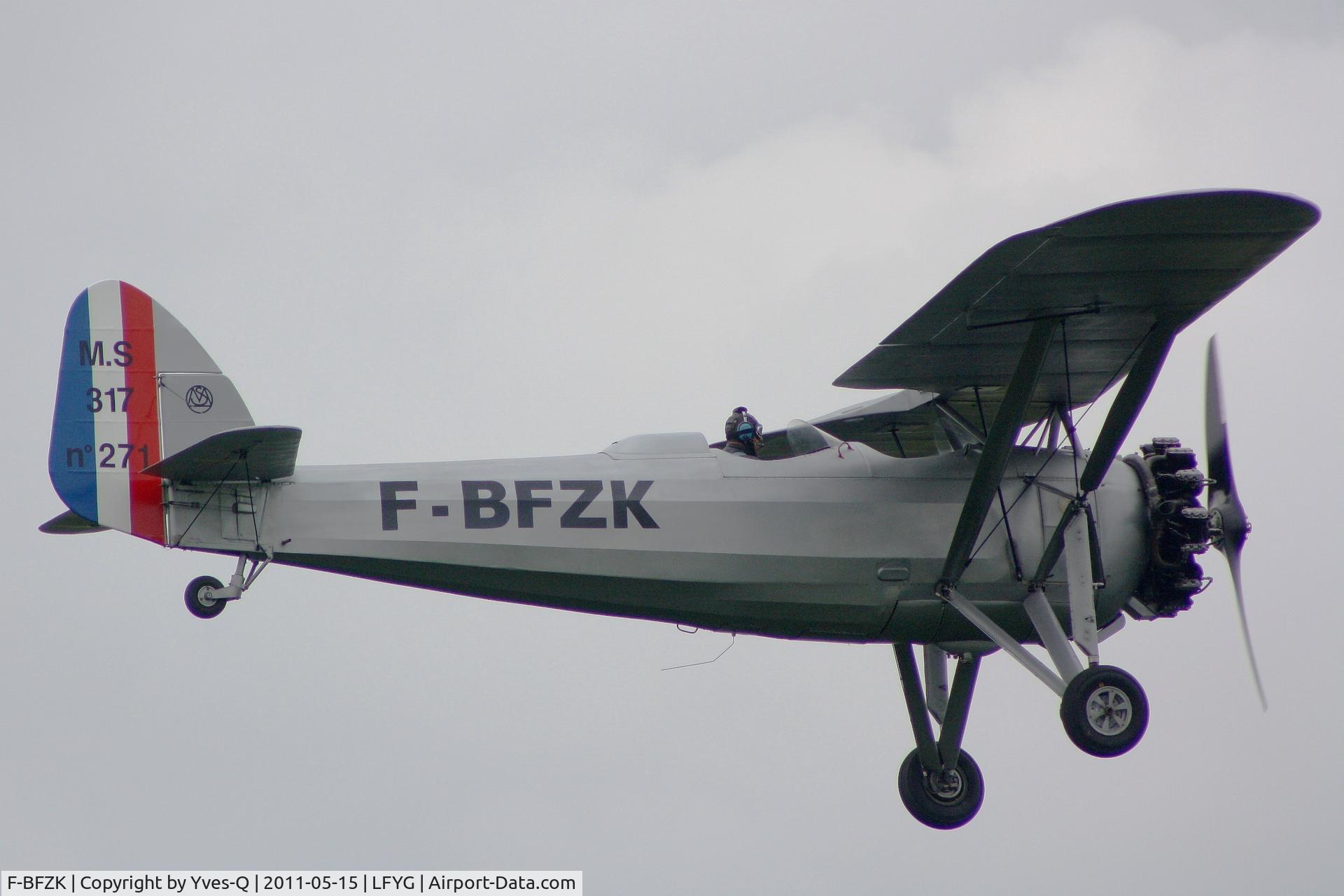 F-BFZK, Morane-Saulnier MS.317 C/N 271, Morane-Saulnier MS 317, Cambrai-Niergnies Airfield (LFYG) open day Tiger Meet 2011