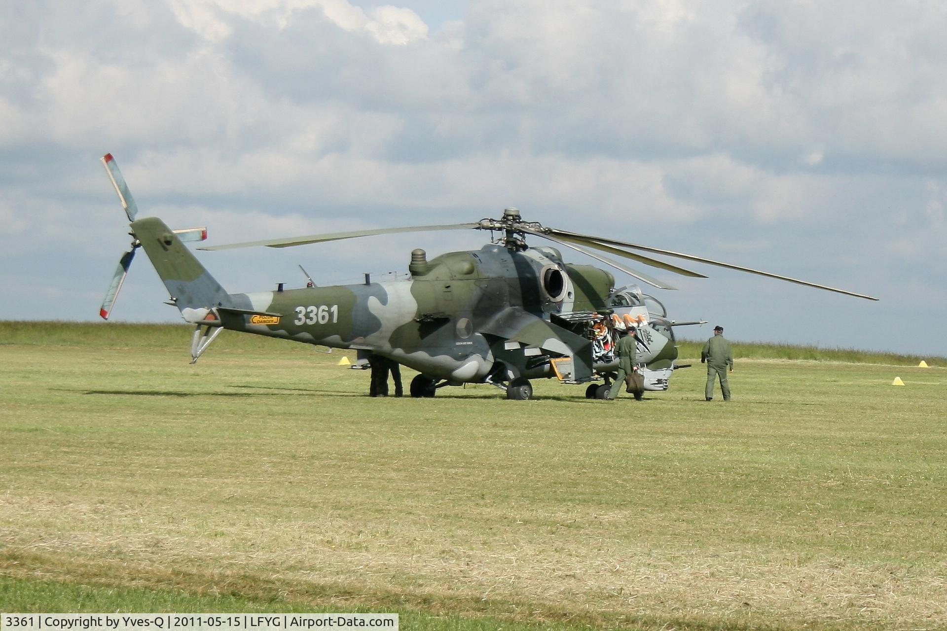 3361, 2005 Mil Mi-35 Hind E C/N 203361, Czech Republic Air Force Mil Mi-35 Hind E, Cambrai-Niergnies Airfield (LFYG) open day Tiger Meet 2011