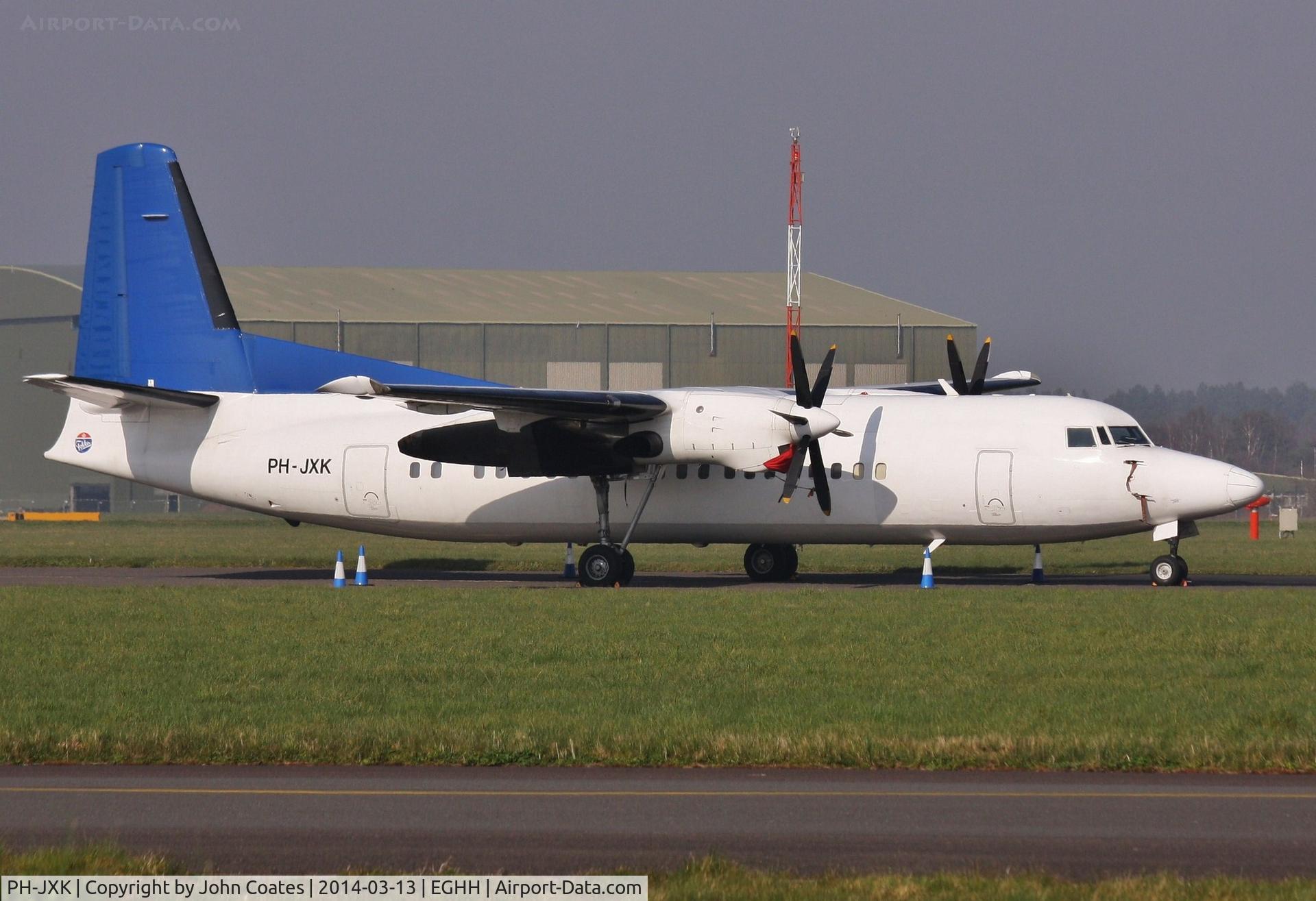 PH-JXK, 1991 Fokker 50 C/N 20233, Resting after football charter