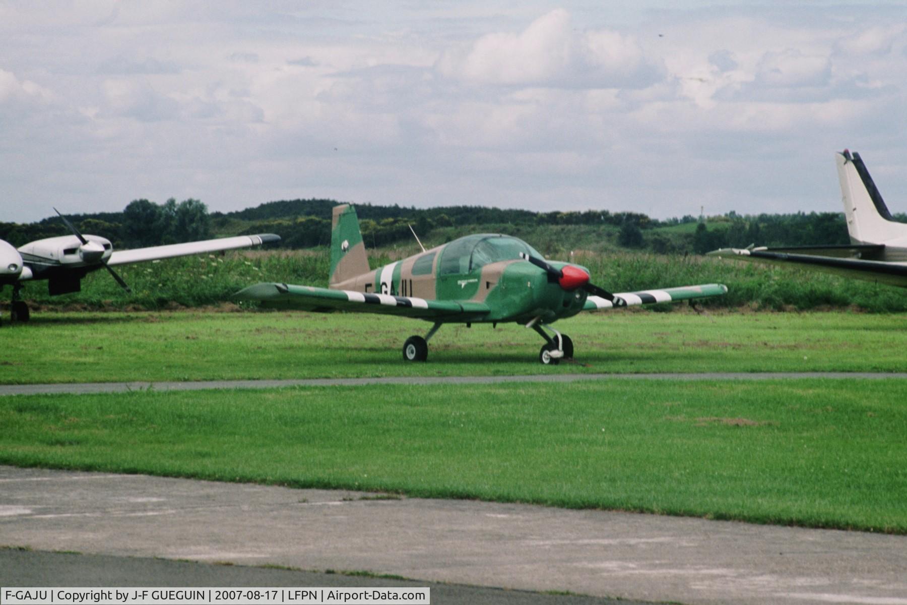 F-GAJU, 1976 Grumman American AA-1B Trainer C/N AA1B-0664, Parked at Paris/Toussus-le-Noble airport.