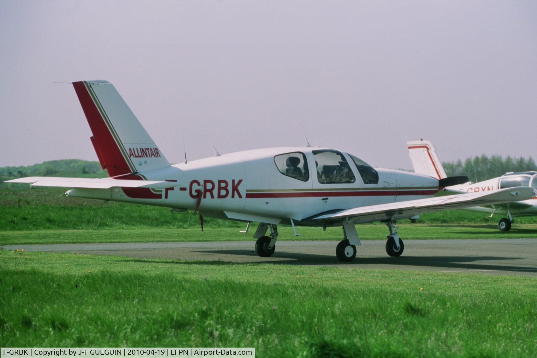F-GRBK, 1997 Socata TB-20 C/N 1825, Parked at Paris/Toussus-le-Noble airport.