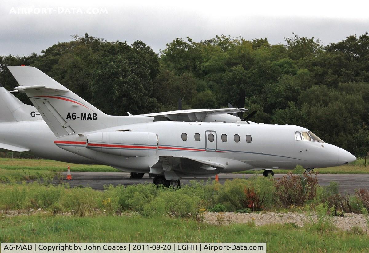 A6-MAB, 2003 Raytheon Hawker 800XP C/N 258618, At JETS