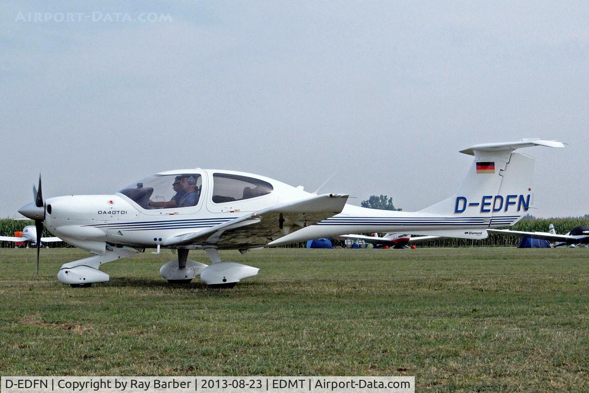 D-EDFN, Diamond DA-40TDI Diamond Star C/N D4.109, Diamond DA.40D Star TDI [D4.109] Tannheim~D 23/08/2013