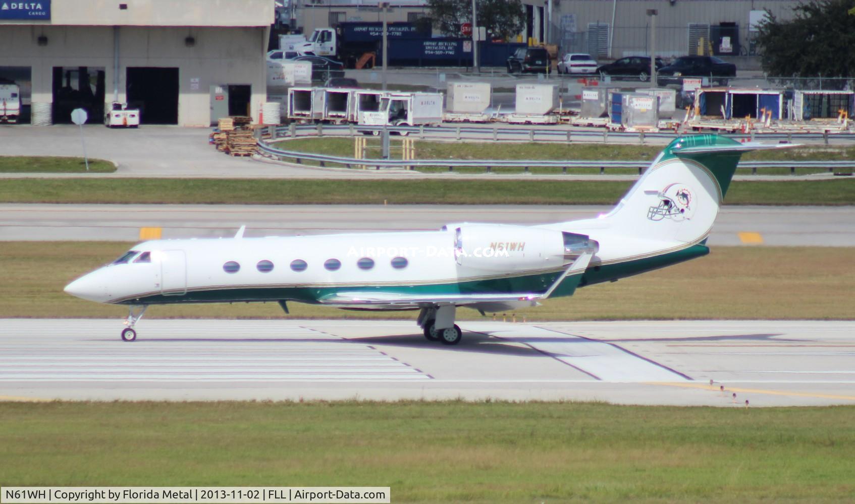 N61WH, 1988 Gulfstream Aerospace G-IV C/N 1075, Miami Dolphins Gulfstream IV