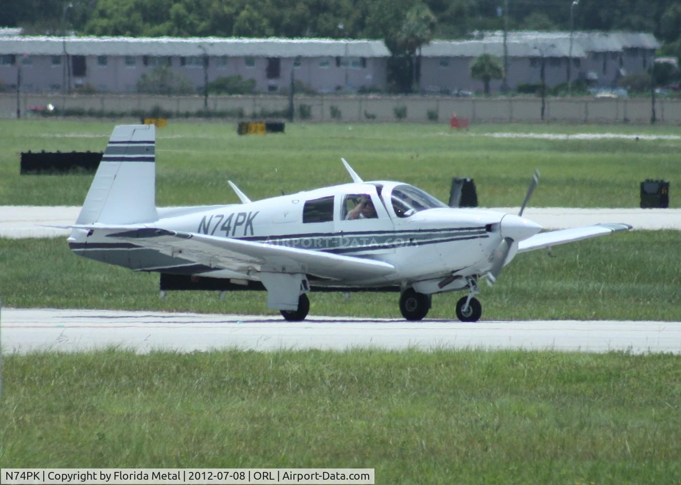 N74PK, 1974 Mooney M20E C/N 21-0035, Mooney M20E