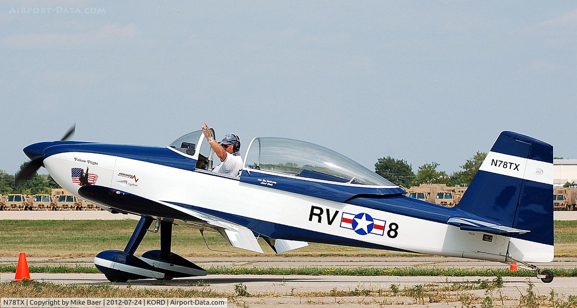 N78TX, 2001 Vans RV-8 C/N 80796, N78TX @ OSH