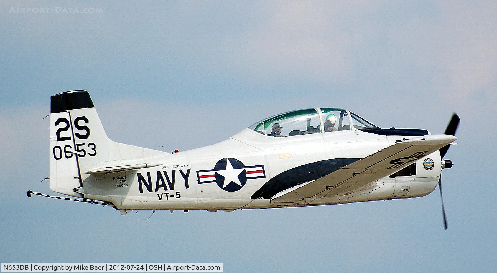 N653DB, 1957 North American T-28C Trojan Trojan C/N 226-230, N653DB @ OSH