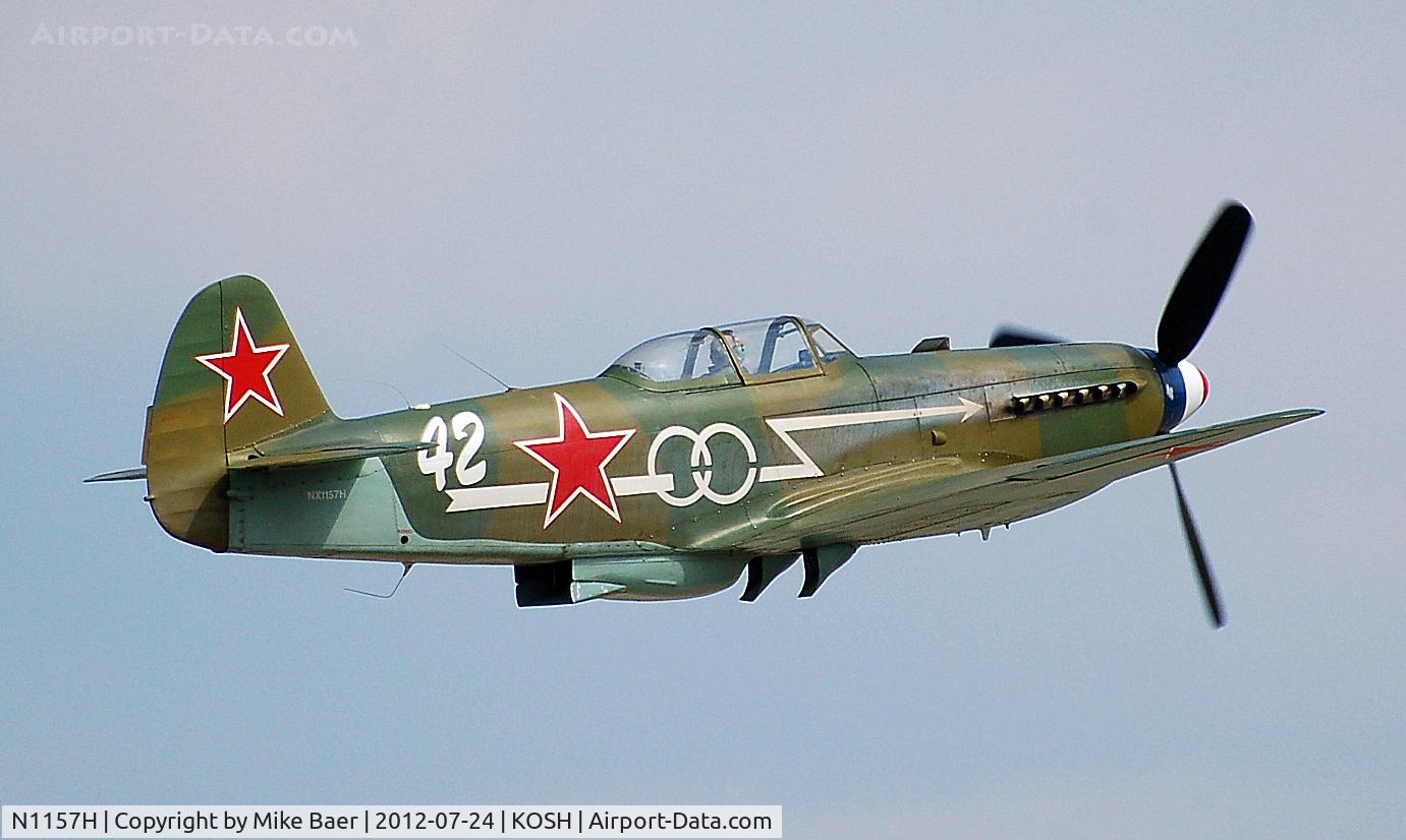 N1157H, 1994 Yakovlev Yak-9U-M C/N 0470402, N1157H @ OSH