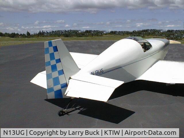 N13UG, 1991 Rand Robinson BF-85 C/N 2020, Tail View