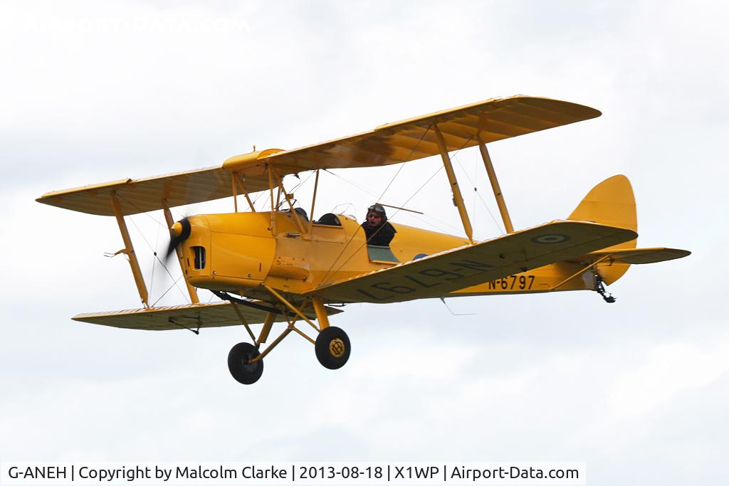 G-ANEH, 1939 De Havilland DH-82A Tiger Moth II C/N 82067, De Havilland DH-82A Tiger Moth II at The De Havilland Moth Club's 28th International Moth Rally at Woburn Abbey. August 2013.