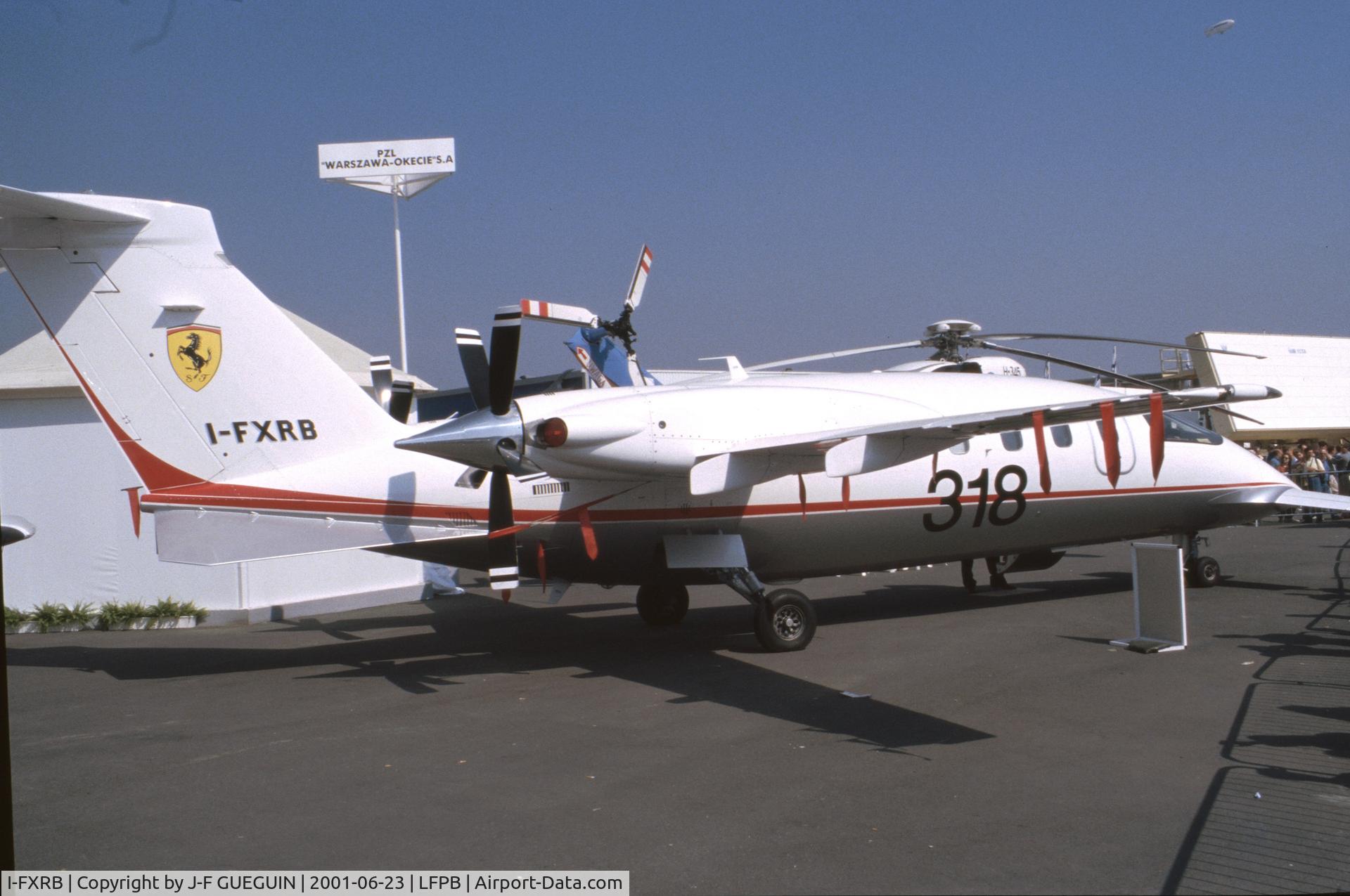 I-FXRB, 2000 Piaggio P-180 Avanti C/N 1035, On display at 2001 Paris-Le Bourget airshow.