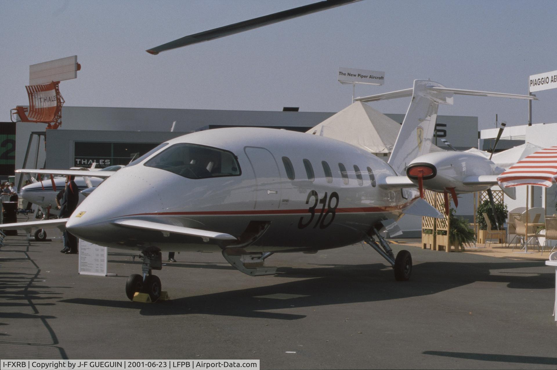 I-FXRB, 2000 Piaggio P-180 Avanti C/N 1035, On display at 2001 Paris-Le Bourget airshow.