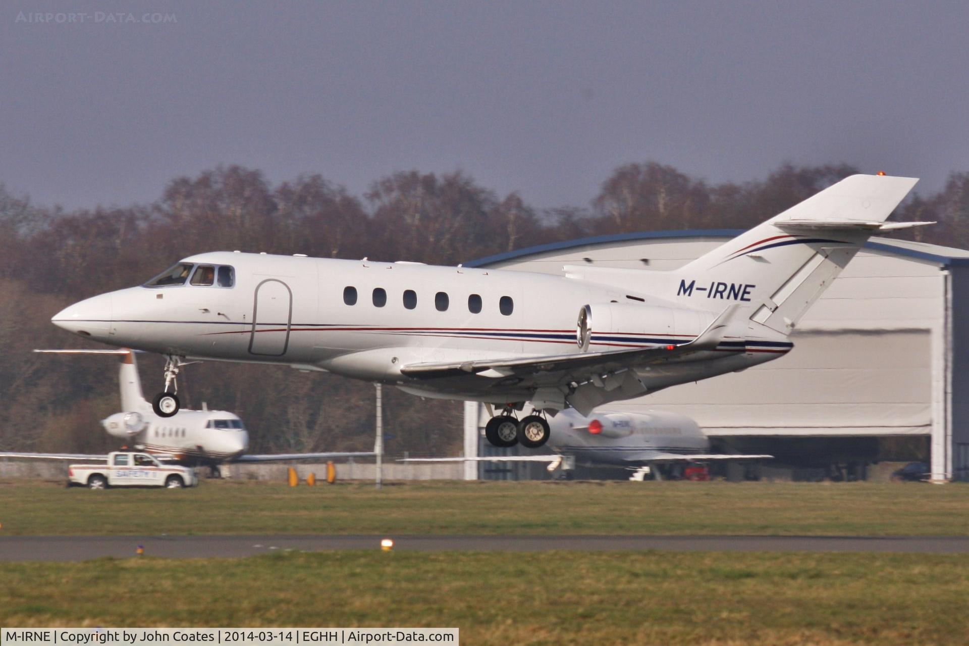 M-IRNE, 2006 Raytheon Hawker 850XP C/N 258778, About to touchdown 26