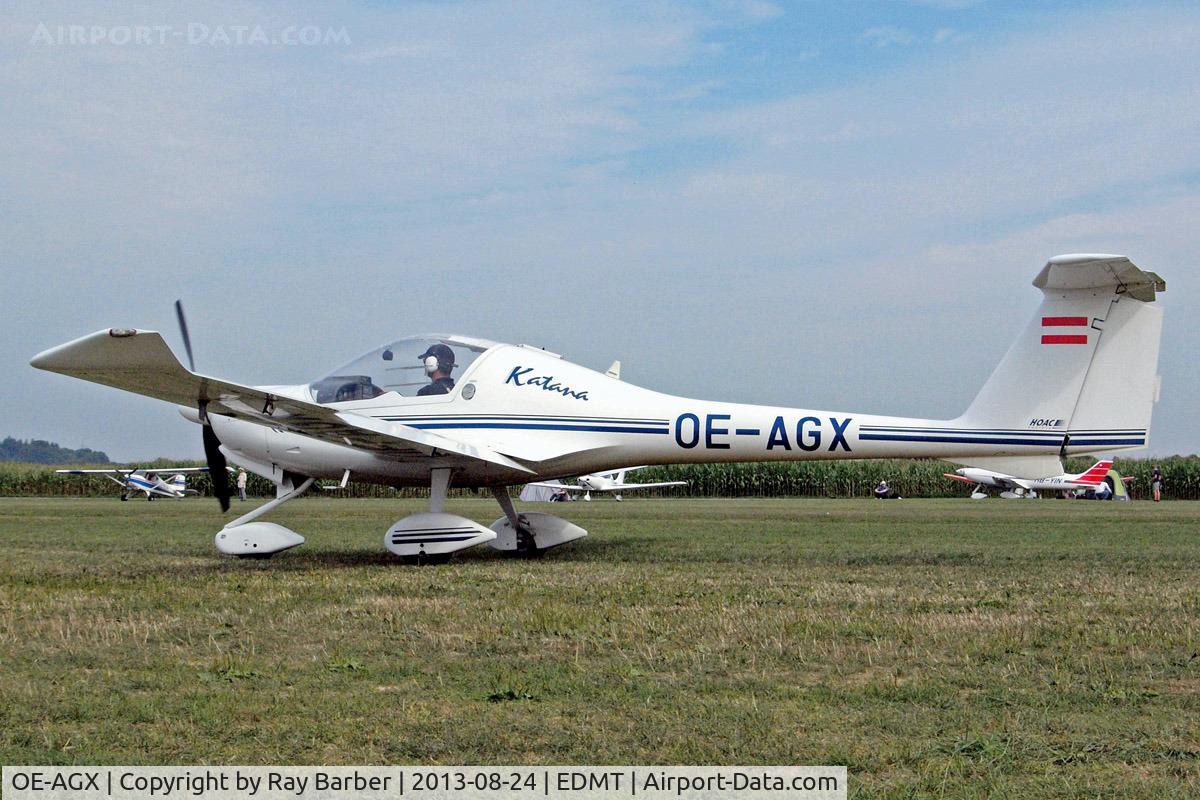 OE-AGX, HOAC DV-20 Katana C/N 20047, HOAC DV-20 Katana [20.047] Tannheim~D 24/08/2013