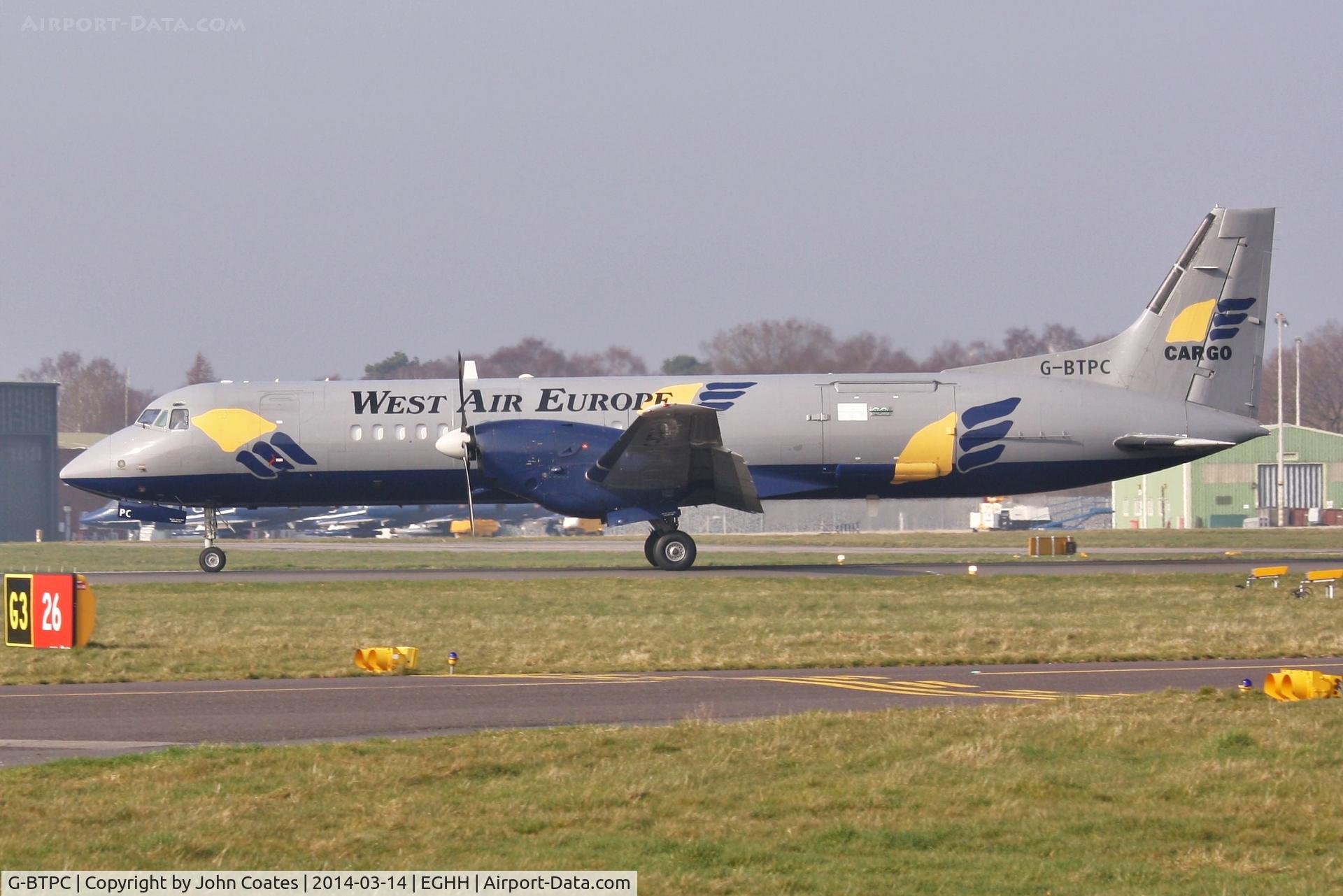 G-BTPC, 1988 British Aerospace ATP C/N 2010, Arriving on 26