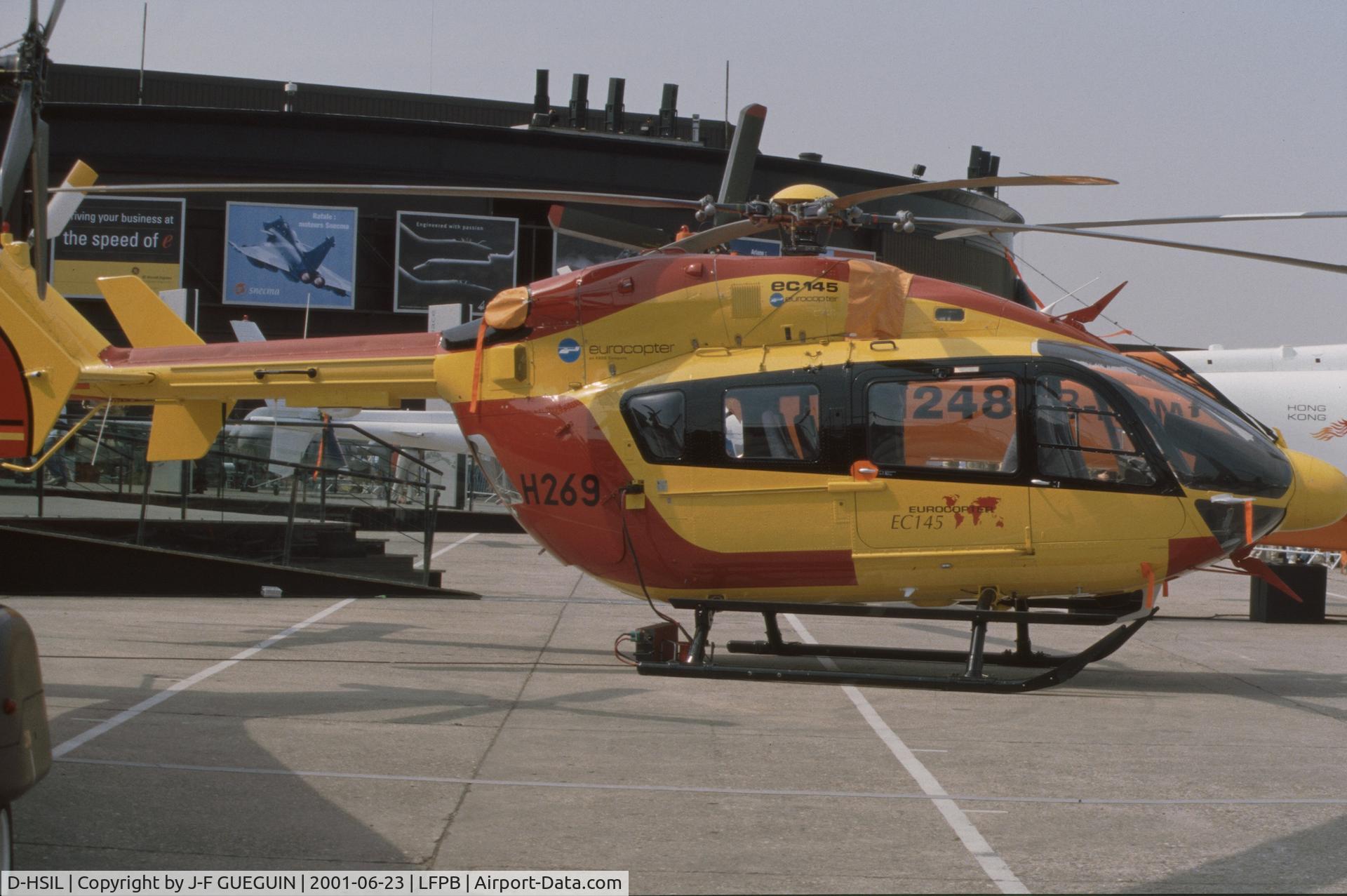 D-HSIL, 2001 Eurocopter-Kawasaki EC-145 (BK-117C-2) C/N 9005, On display at 2001 Paris-Le Bourget airshow.