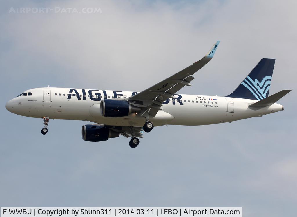 F-WWBU, 2014 Airbus A320-214 C/N 6012, C/n 6012 - To be F-HBIX