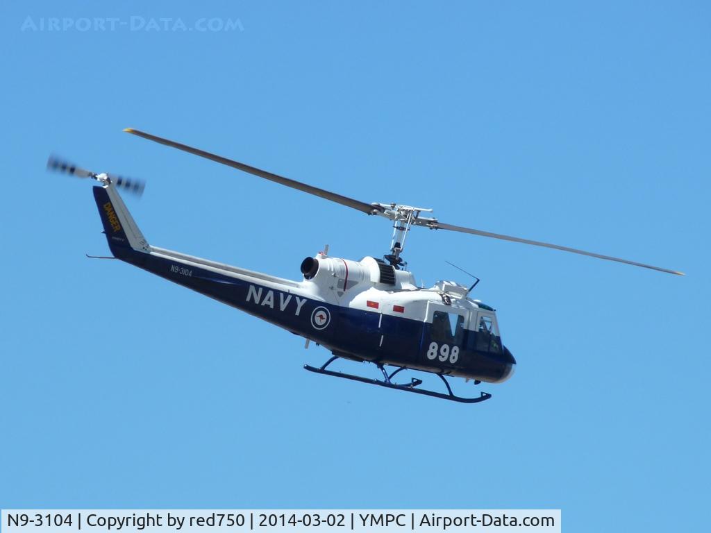 N9-3104, 1965 Bell UH-1C Iroquois C/N 3104, Navy Iriquois N9-3104 at RAAF 100th Anniversary Airshow, Pt Cook.