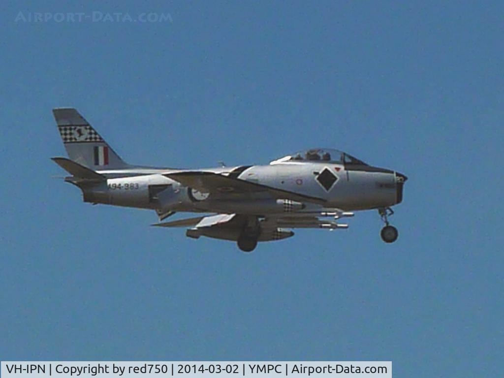 VH-IPN, 1957 Commonwealth CA-27 Sabre Mk.32 C/N CA27-83, CAC Avon Sabre at RAAF 100th Anniversary Airshow, Pt Cook.