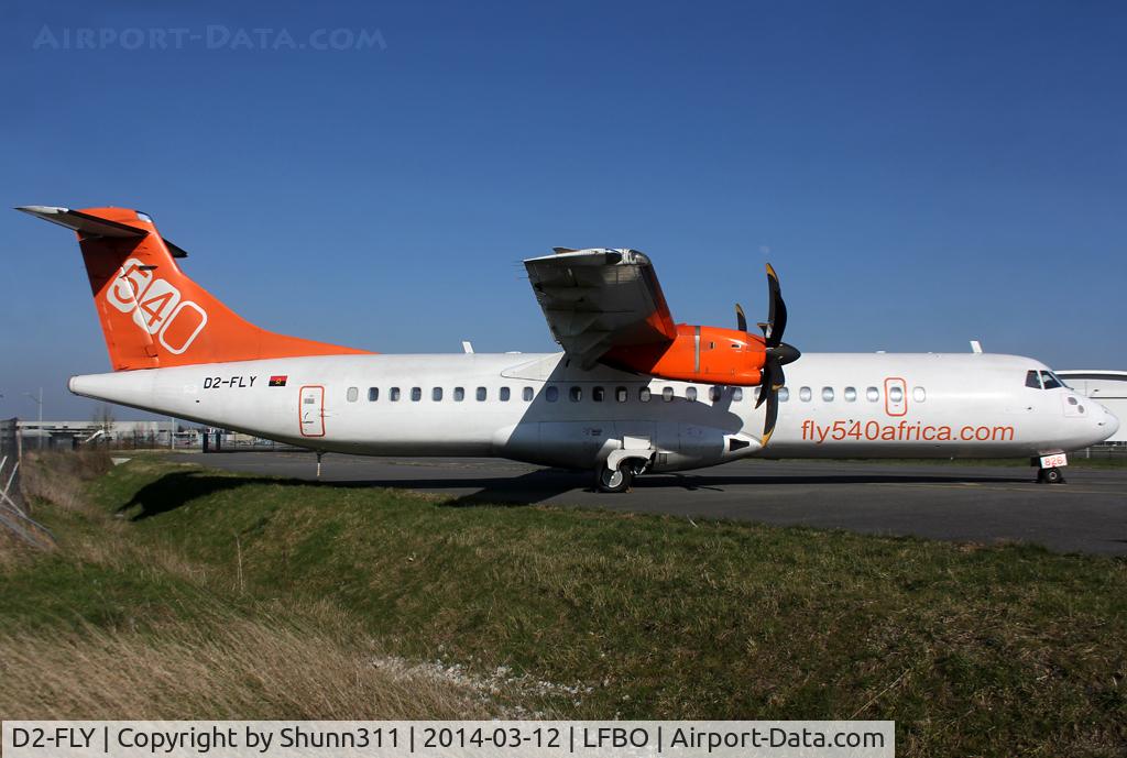 D2-FLY, 2010 ATR 72-212A C/N 826, Stored @ Latecoere Aeroservices facility... 'Fly540africa.com' titles