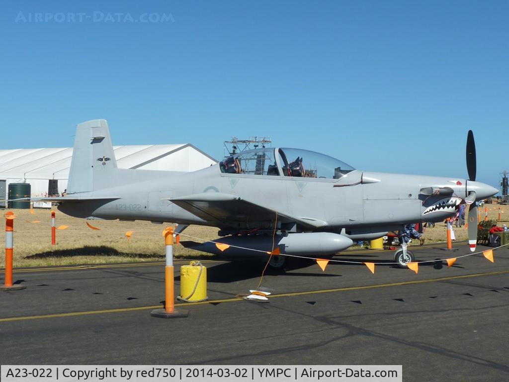 A23-022, 2009 Pilatus PC-9A C/N 522, Pilatus PC-9a at RAAF 100th Anniversary Airshow, Pt Cook.