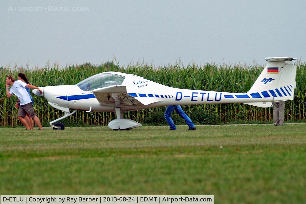 D-ETLU, Diamond DA-20-100 Katana 100 C/N 10292, Diamond DA.20-A1 Katana 100 [10292] Tannheim~D 24/08/2013