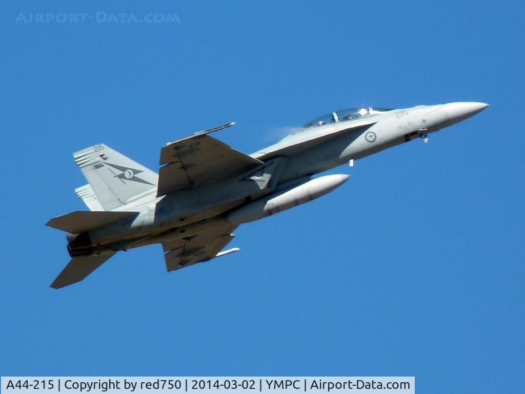 A44-215, Boeing F/A-18F Super Hornet C/N AF-15, Super Hornet A44-215 at RAAF 100th Anniversary Airshow Pt Cook.