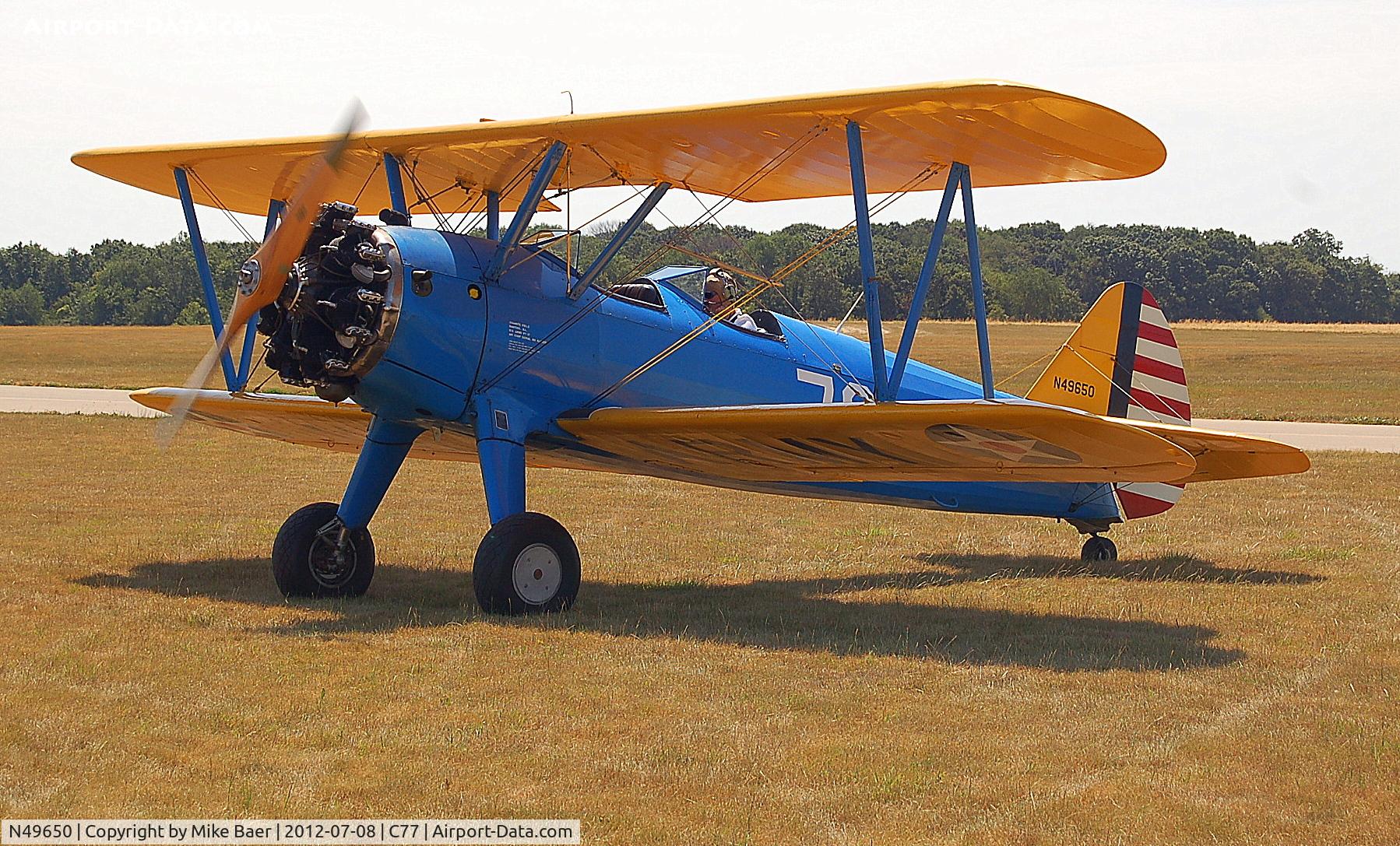 N49650, 1942 Boeing A75N1(PT17) C/N 75-4401, N49650 @ C77