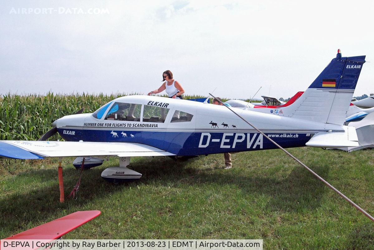 D-EPVA, 1973 Piper PA-28-180 Cherokee C/N 28-7305352, Piper PA-28-180 Cherokee [28-7305352] (Elkair) Tannheim~D 23/08/2013
