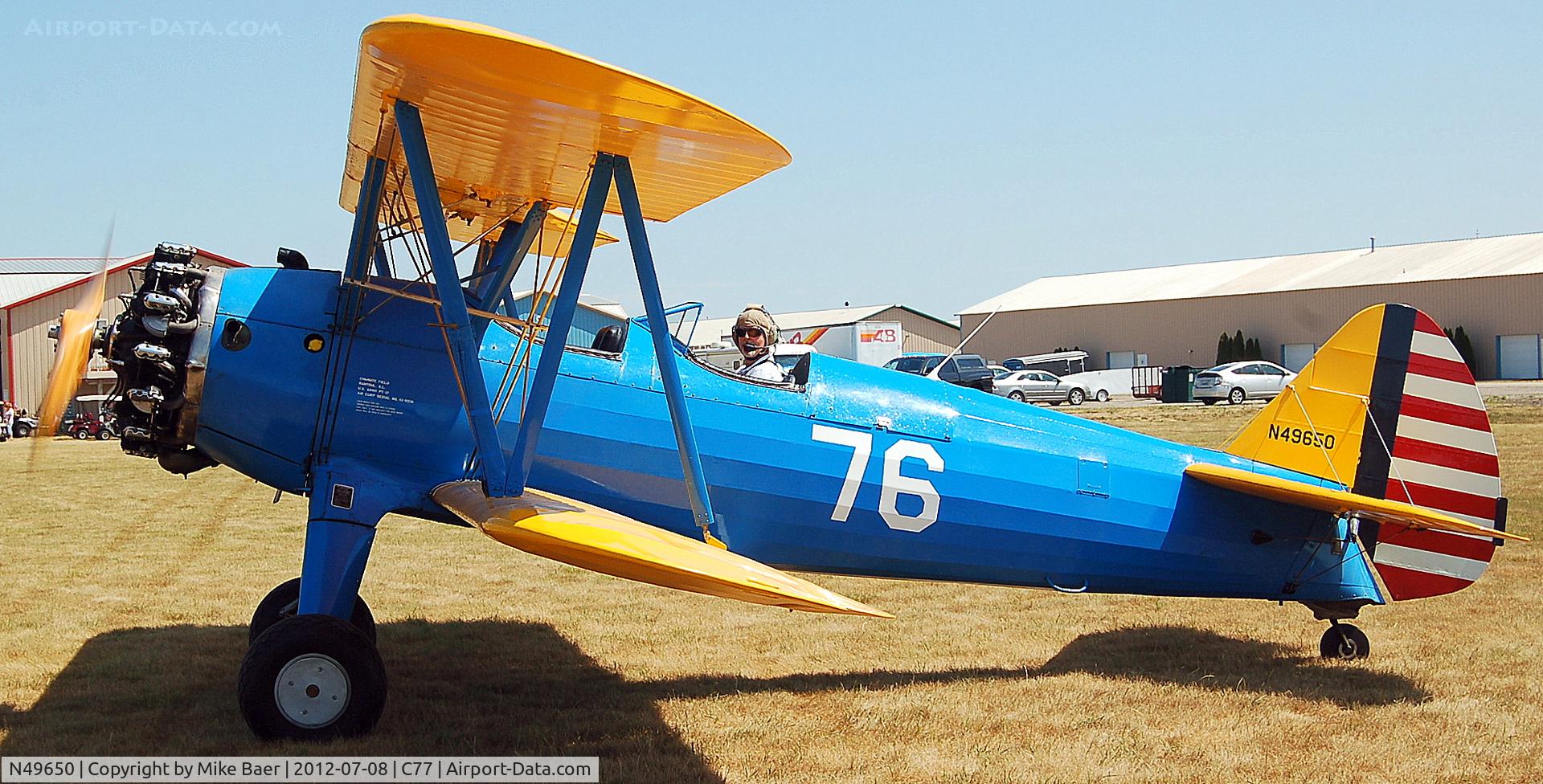N49650, 1942 Boeing A75N1(PT17) C/N 75-4401, N49650 @ C77