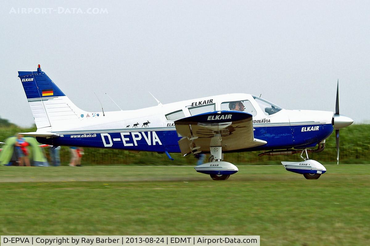 D-EPVA, 1973 Piper PA-28-180 Cherokee C/N 28-7305352, Piper PA-28-180 Cherokee [28-7305352] (Elkair) Tannheim~D 24/08/2013