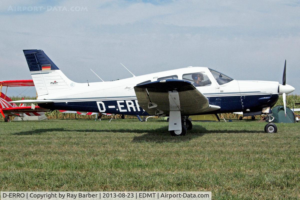 D-ERRO, Piper PA-28R-201 Cherokee Arrow III C/N 2844005, Piper PA-28R-201 Arrow III [2844005] Tannheim~D 23/08/2013