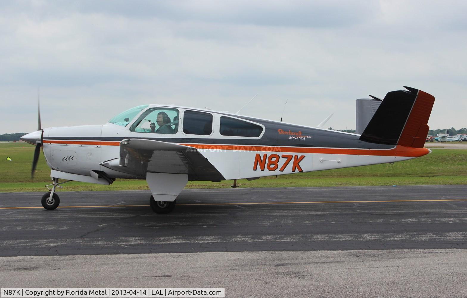 N87K, 1964 Beech S35 Bonanza C/N D-7607, Beech S35