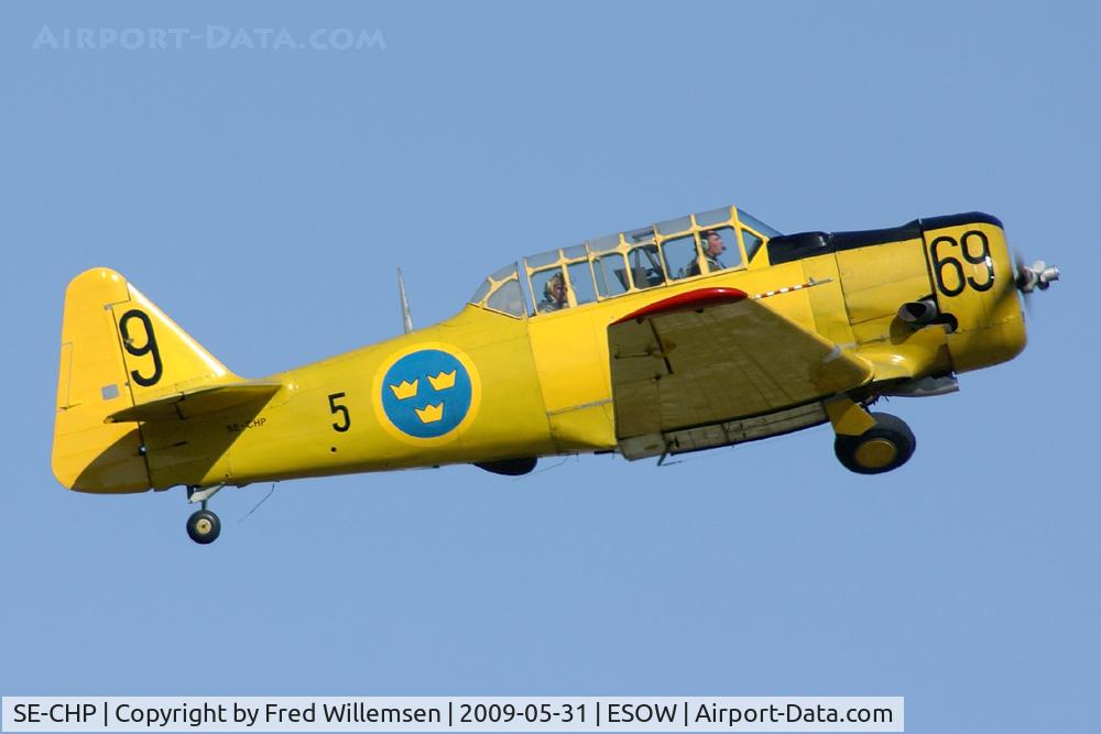 SE-CHP, 1941 North American AT-6A Texan C/N 78-6821, Pat of the flying museum at Vasteras